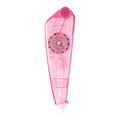 Refillable correction tape with replaceable core mechanism in black, white, blue, pink, transparent and yellow colour options