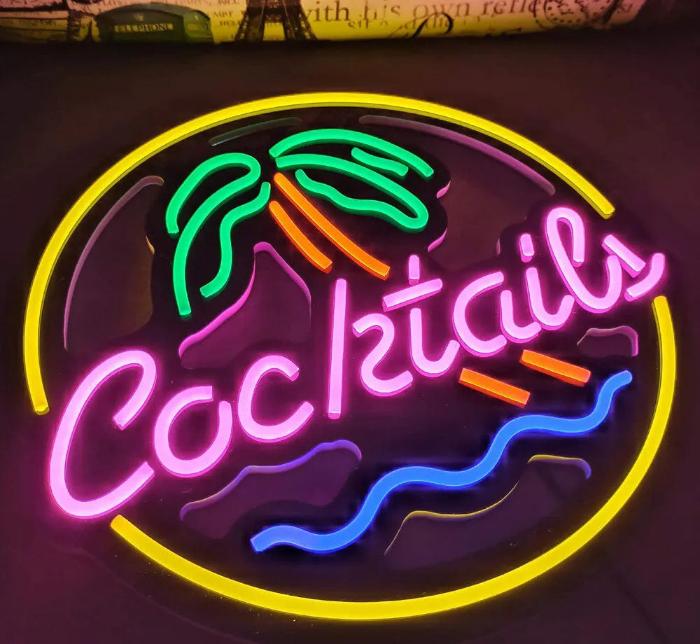 LED Coffee Neon Billboard advertising light with PVC construction measuring 40x33mm