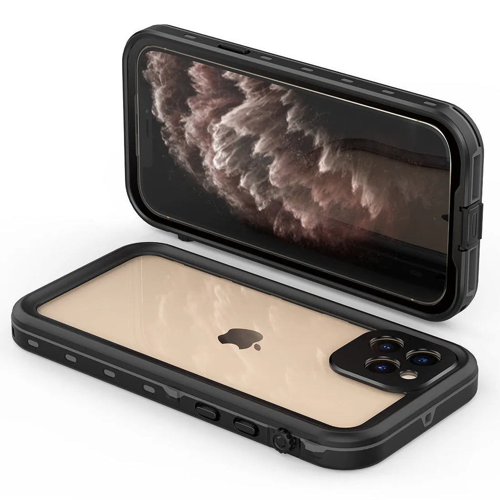 FREDPEPPER black IP68 waterproof shockproof hybrid case for iPhone 12 Pro Max