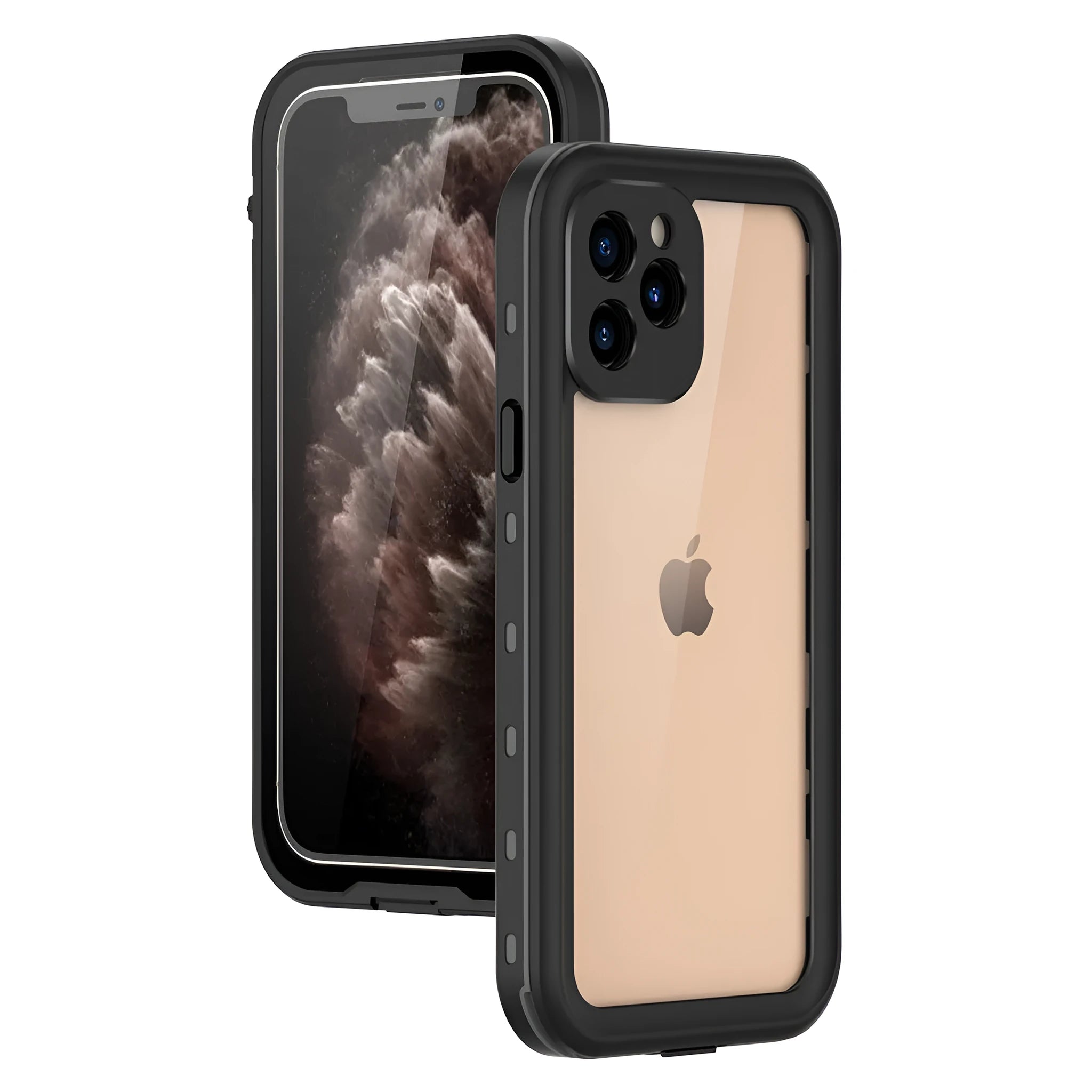 FREDPEPPER black IP68 waterproof shockproof hybrid case for iPhone 12 Pro Max