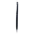 Rotating metal capacitive pen with 0.5mm black tip on a white background