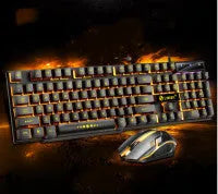 Limei Gtx300 gaming keyboard and mouse set showing backlit keys and multiple colour options