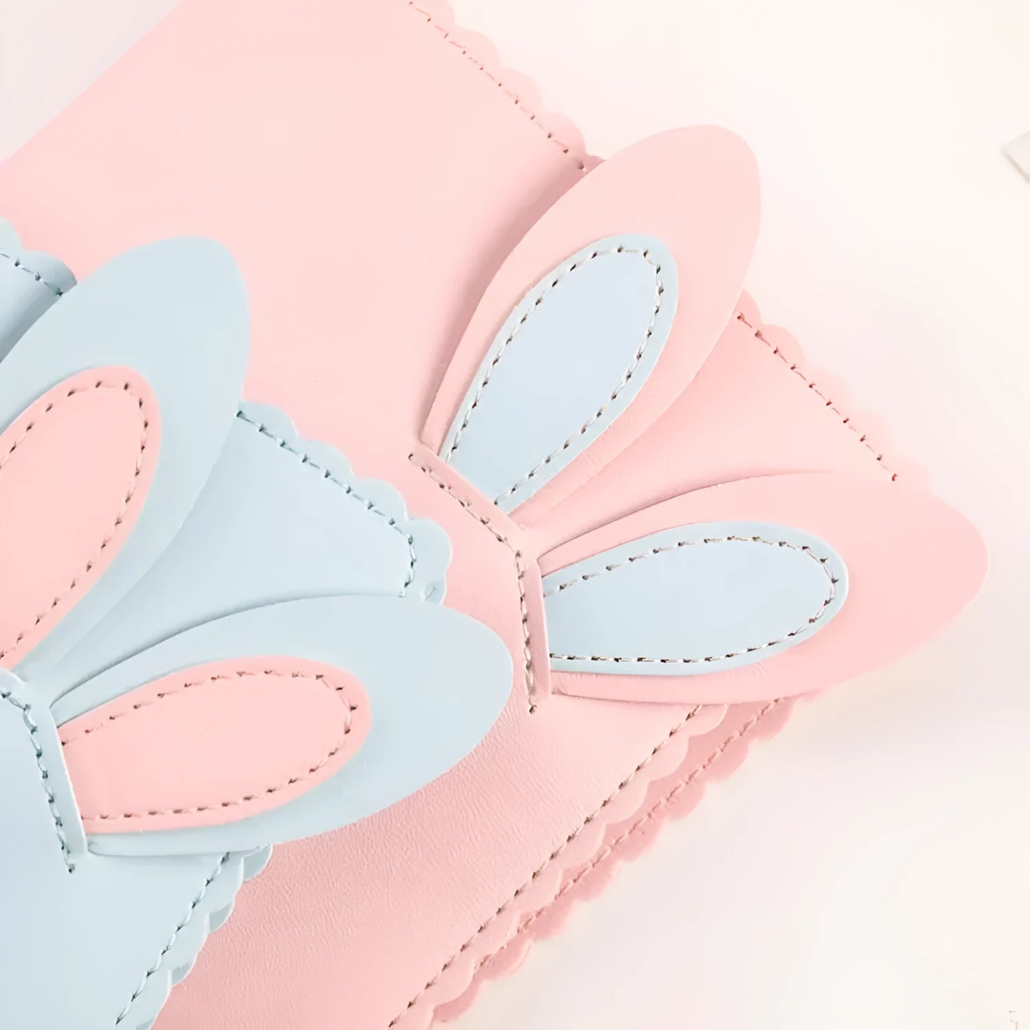 Cute Bunny Mini Photo Album in pink, blue, or white with loose-leaf pages