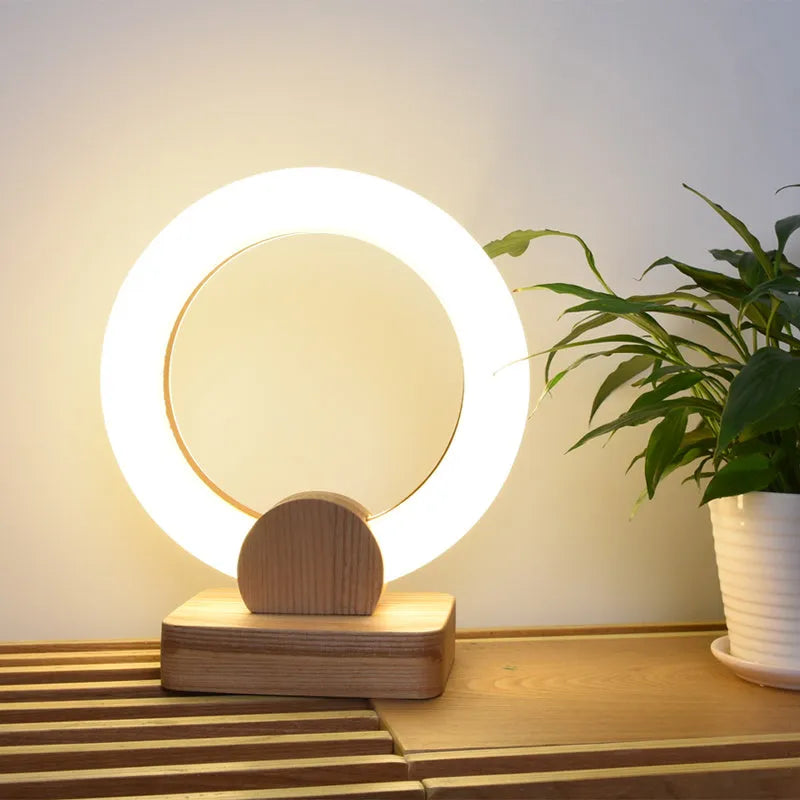 Nordic style circular acrylic LED chandelier with round shade for living room