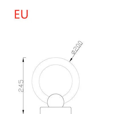 Nordic style circular acrylic LED chandelier with round shade for living room