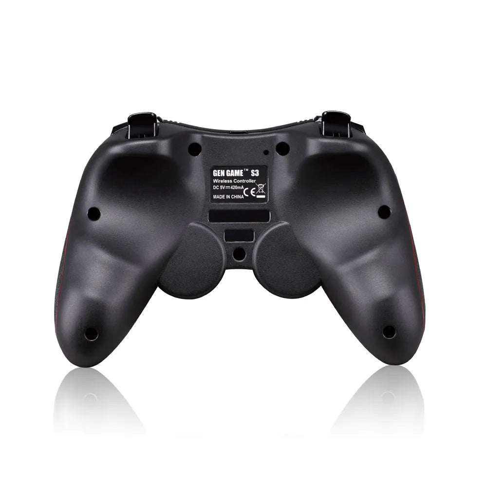 Black wireless Bluetooth gamepad controller for mobile gaming on Android and iOS devices