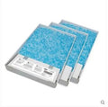 Three automatic litter box replacement trays pre-filled with white crystal sand in plastic housing