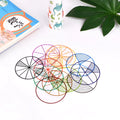 Primary school mathematics teaching aids set showing fraction plates, circles, and addition-subtraction models