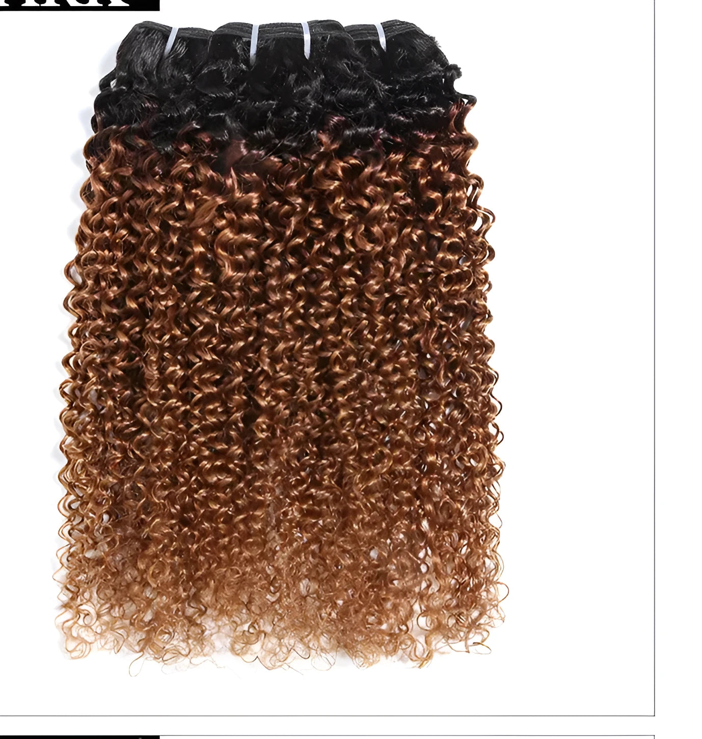 Brown kinky curly real human hair wig medium long length 10 inch