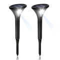 Solar induction ground plug light with lamp pole for outdoor garden installation