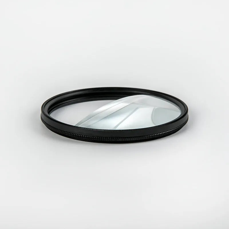 77mm half moon mirror rotatable filter for SLR cameras with microfiber cloth and shockproof bag