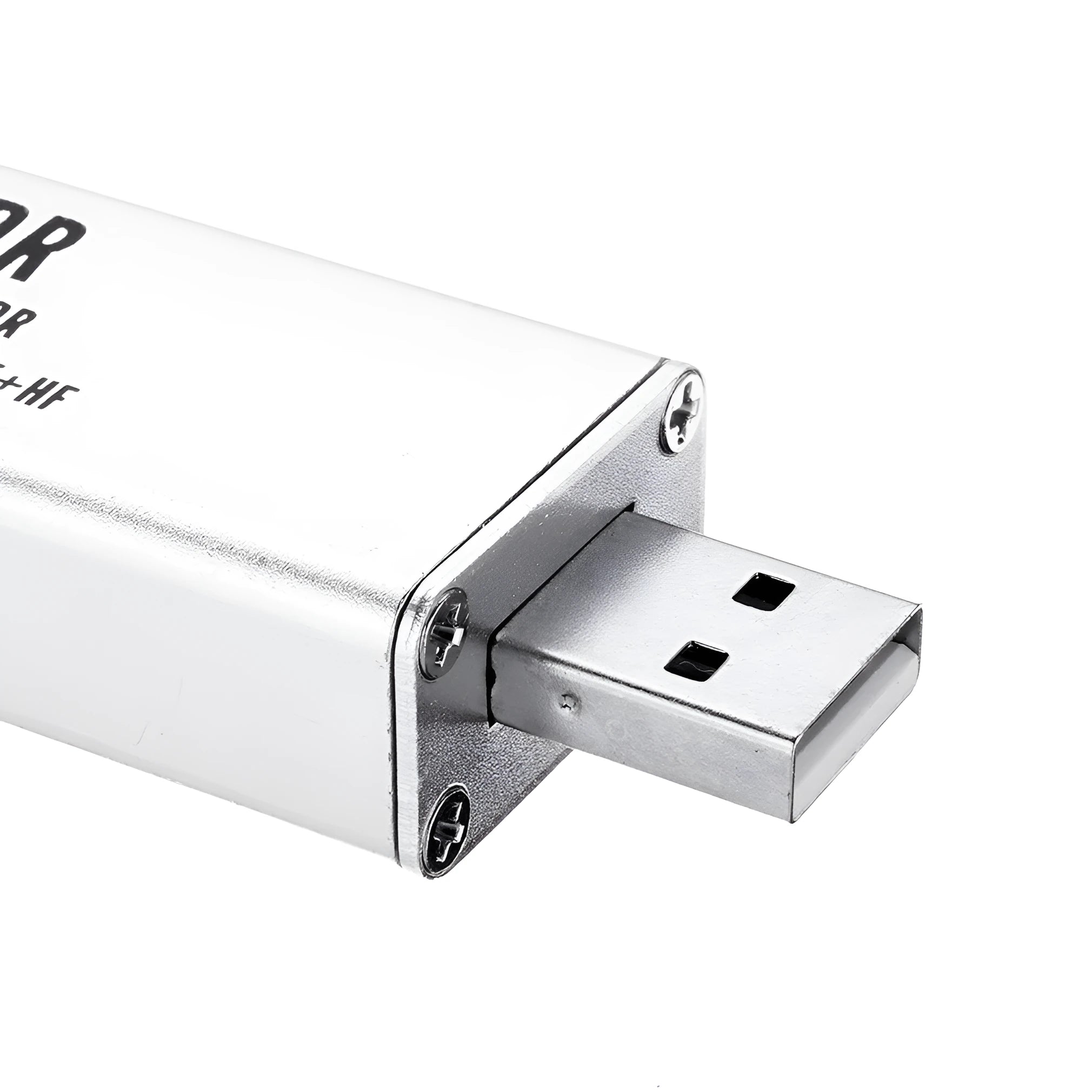Black metal A300U software-defined radio receiver with SMA connector for 25MHz-1700MHz frequency coverage