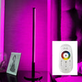 Nordic minimalist black or gold LED bedside table lamp with RGB lighting and compact 150x150x440mm dimensions