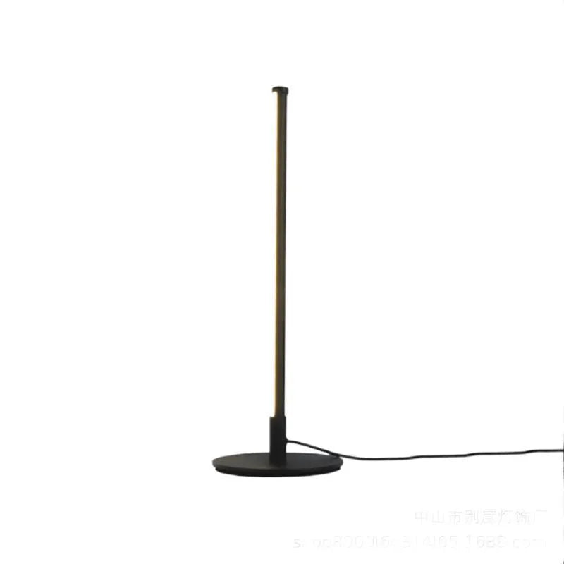 Nordic minimalist black or gold LED bedside table lamp with RGB lighting and compact 150x150x440mm dimensions