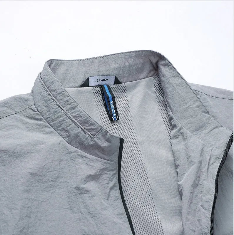 Kentino men's blue UPF 50+ summer sun protection shirt with lightweight polyester fabric