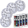 Circular waterproof LED light with remote control for garden pools and indoor decoration