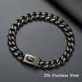 Kaslow 19mm titanium steel dog collar chain in silver for medium and large breeds