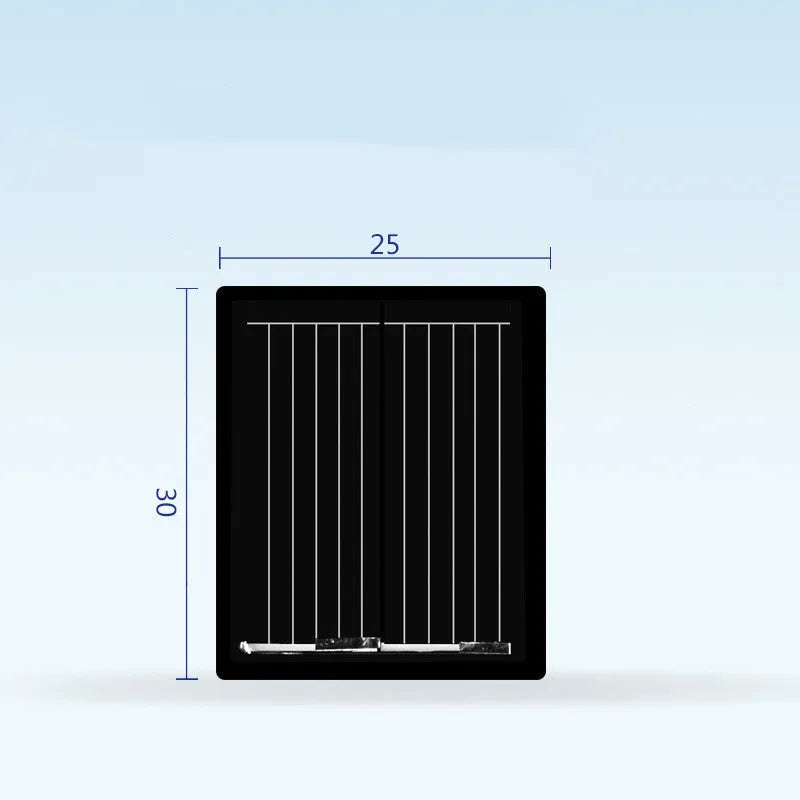 Small polycrystalline epoxy solar panel 30mm by 25mm with 1V80MA rating for DIY photovoltaic projects
