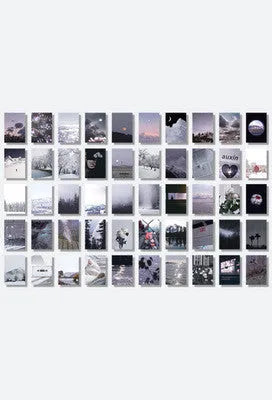 Japanese paper hand account stickers in seven colour options showing tear-out design