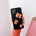 Soft rubber phone case with bow pattern for iPhone 12 Mini 12 11 Pro X XR XS, in multiple colours