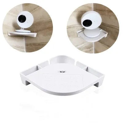 White UFO-style wireless baby monitor with 3.5-inch screen showing night vision camera view