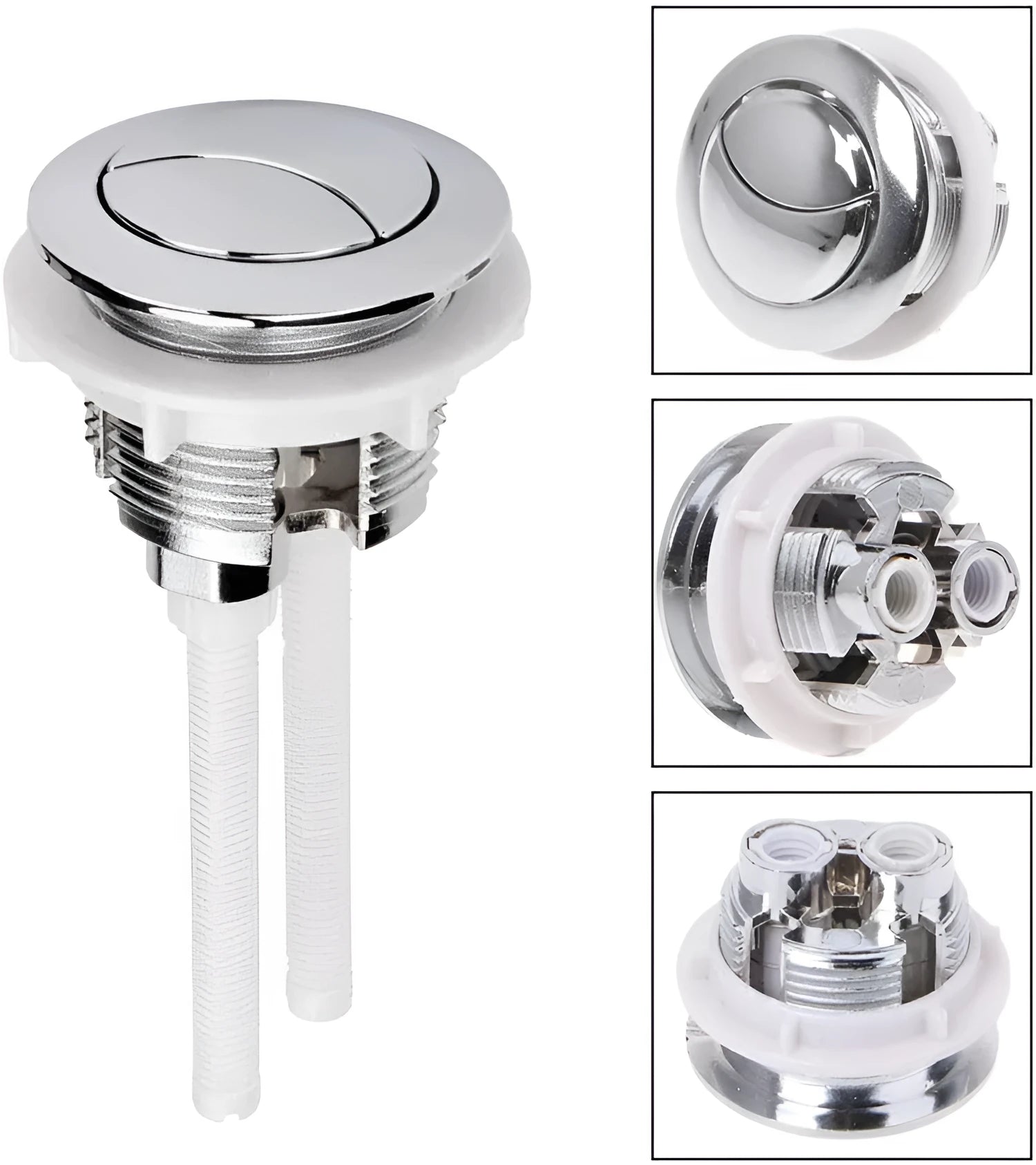 38mm round ABS plastic dual flush toilet button replacement kit