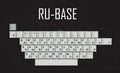 Japanese Root black dye-sublimated PBT keycap set on a mechanical keyboard