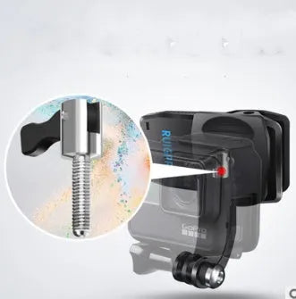 360-degree rotating backpack clip mount for GoPro and compatible action cameras