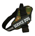 Adjustable no-pull dog harness with reflective strips and a sturdy handle on a dog.