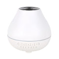 White circular Bluetooth humidifier aroma diffuser with essential oil fragrance function