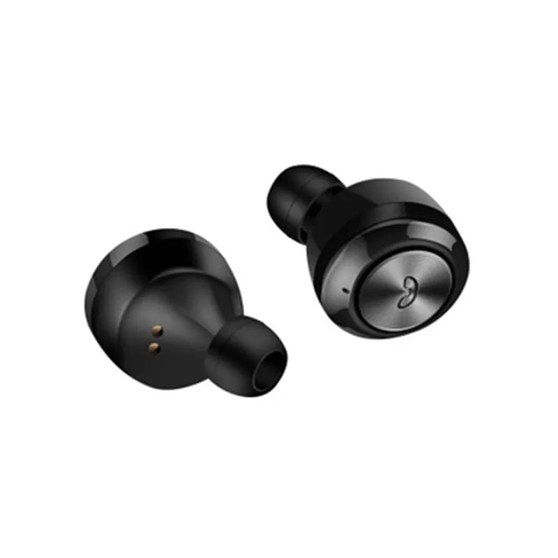 Black and white A6 TWS Bluetooth 5.0 wireless noise cancelling earbuds