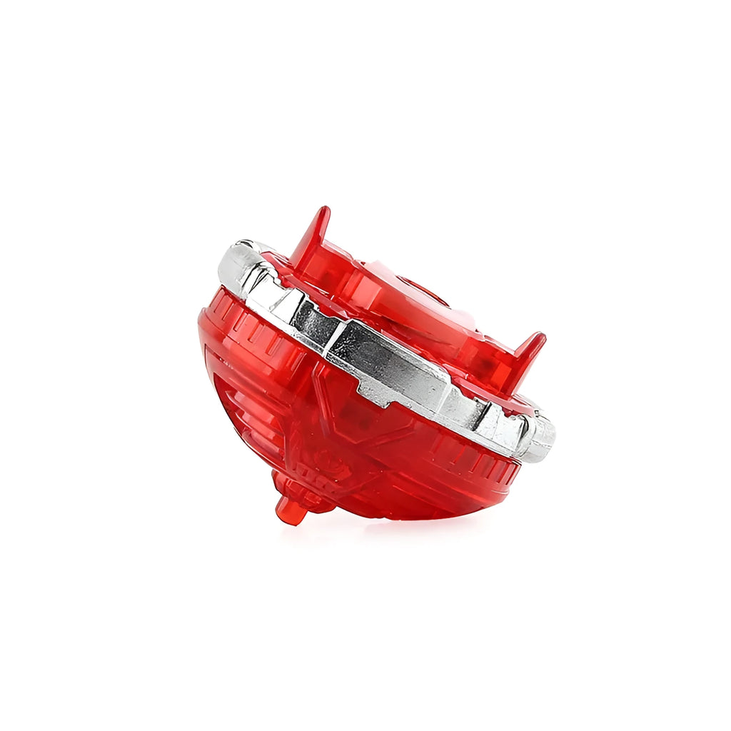 Luminous gyro bottom accessory for spinning tops in blue, red, white, or yellow colours