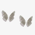 Exaggerated Bohemian Crystal Butterfly Earrings Metal European American Style Women Butterfly Design Electroplating Finish Gold Rose Gold Silver Colour Options Left Right Pair Earrings x1 Pair Party Accessories