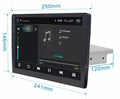 Black car GPS navigation system with large rotating LCD screen for GM vehicles