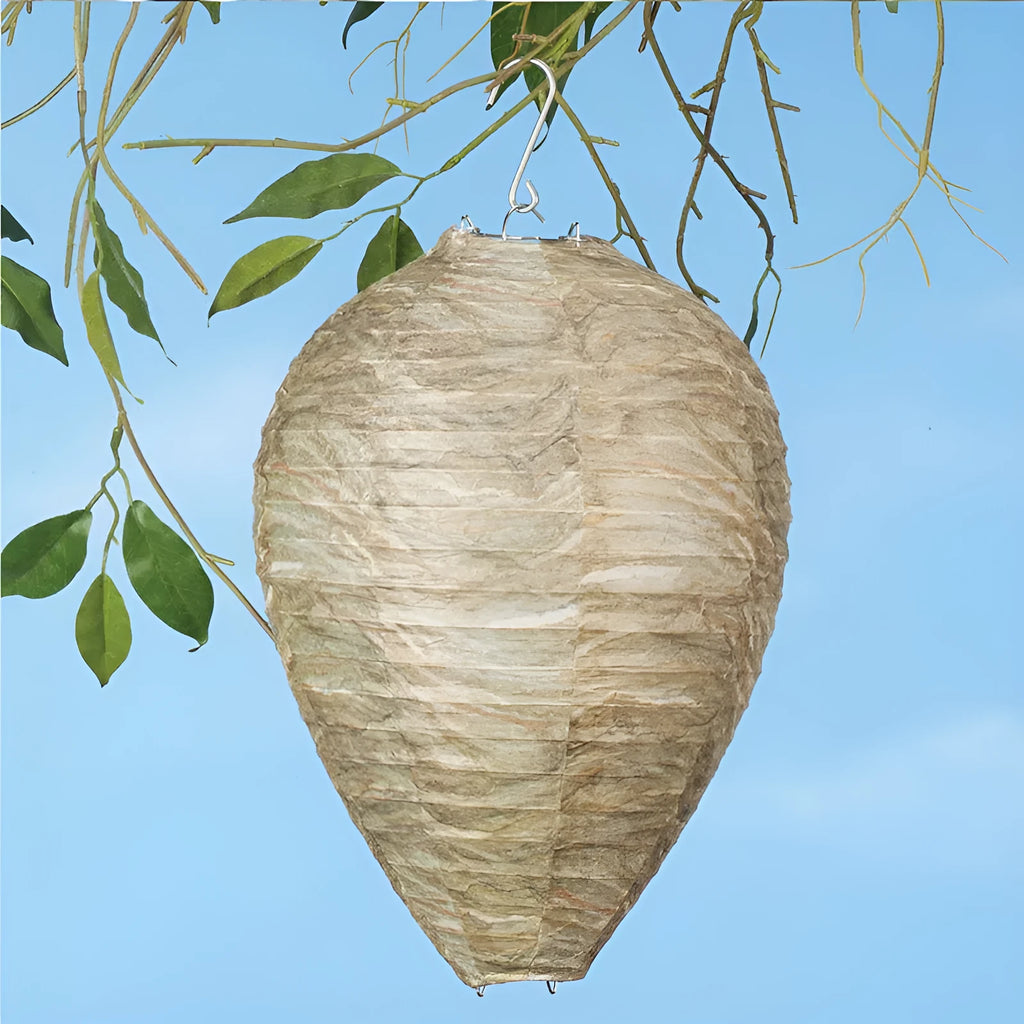 Paper honeycomb lantern with hexagonal shape, 22cm wide by 28cm high, in photo colour finish.