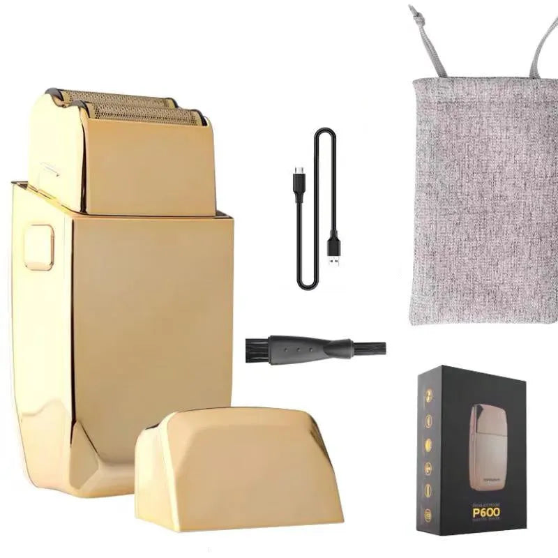 Gold cordless hair clipper model 2880 with charging cable