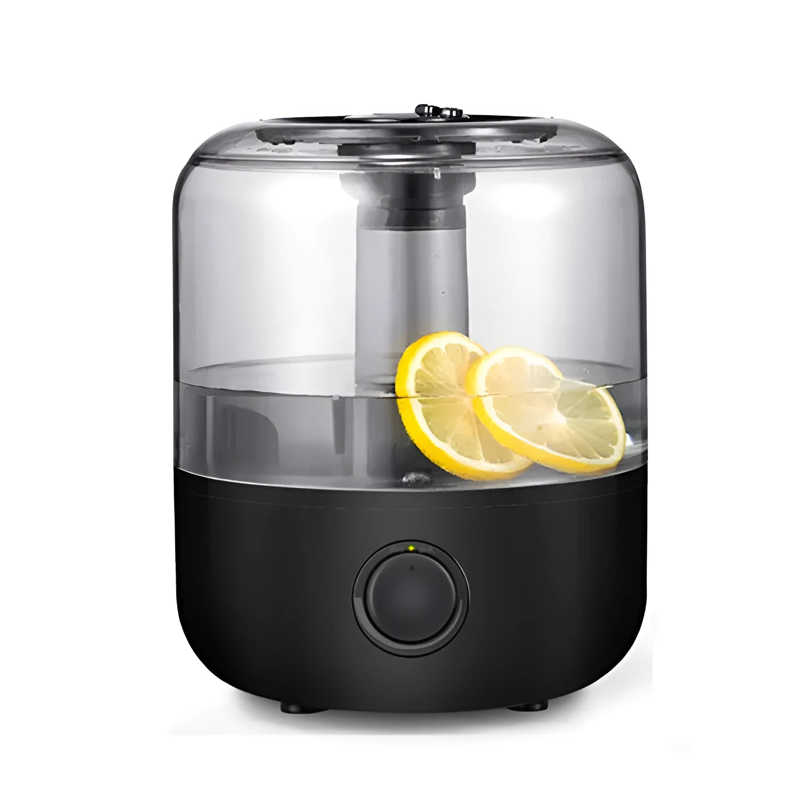 Black or white 3-litre ultrasonic humidifier with compact design and quiet operation.