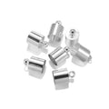 Pack of 50 electroplated copper weight caps in various sizes and colours for jewellery tassels