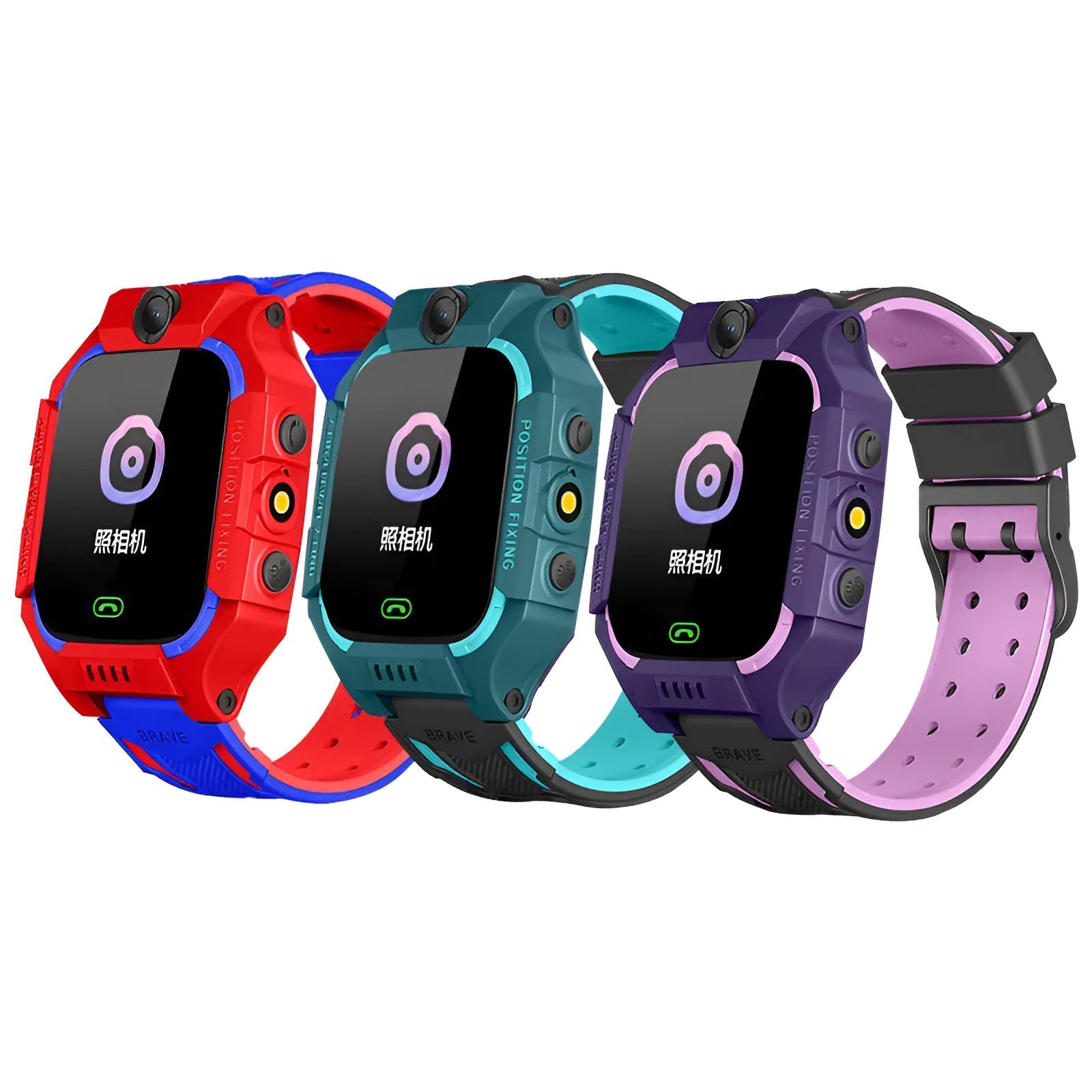 Z6 Q19 children's smart watch in green colour showing 1.44-inch touch screen display