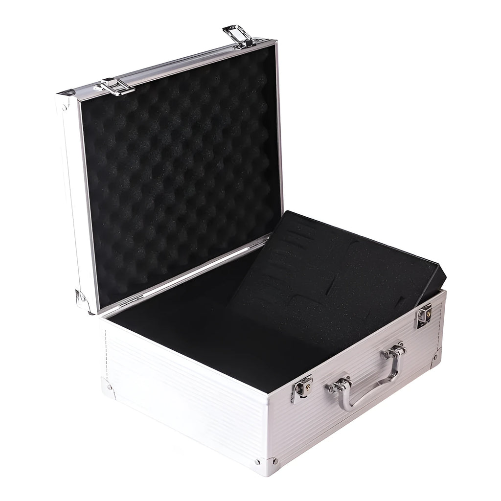 Aluminium alloy tattoo equipment storage box organiser set in black or silver