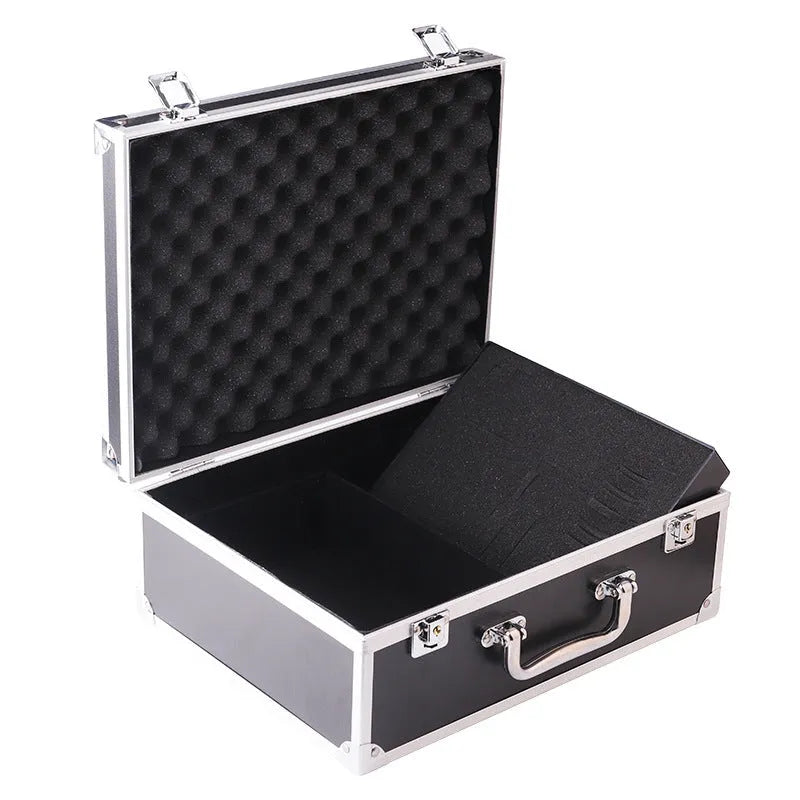 Aluminium alloy tattoo equipment storage box organiser set in black or silver
