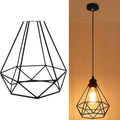 Black Nordic retro style iron chandelier with a retractable frame for the living room.