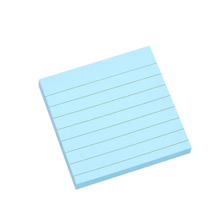 Coffee coloured paper brick shaped sticky note pad 7.5cm square