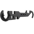 Black all-steel combination wrench for AR15 and M4 rifle maintenance with spray finish