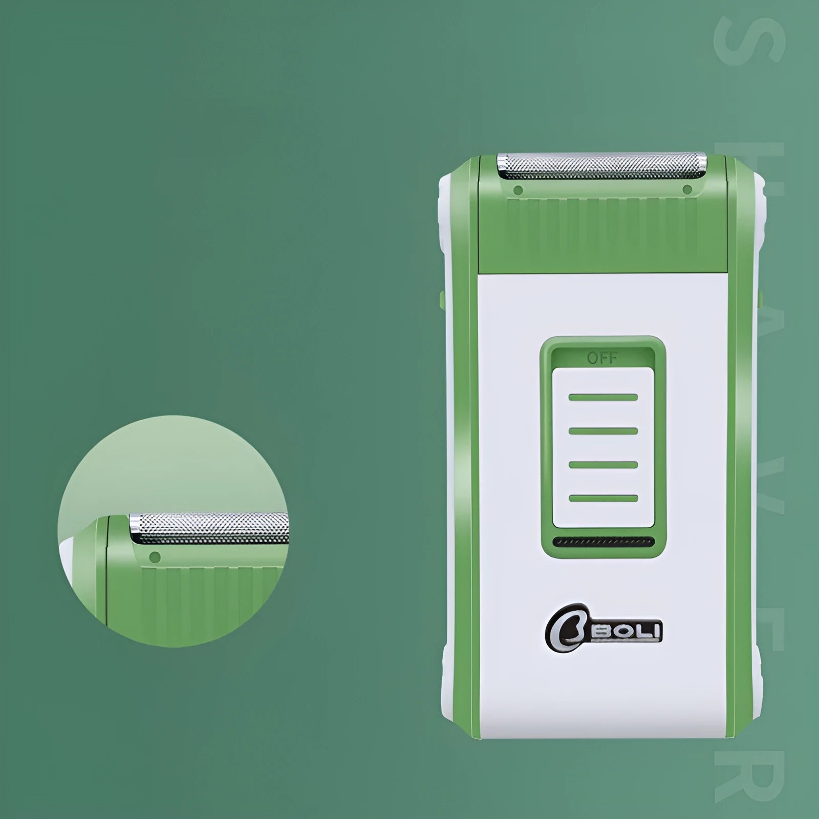 Reciprocating electric shaver with double-layer net head and ABS plastic shell