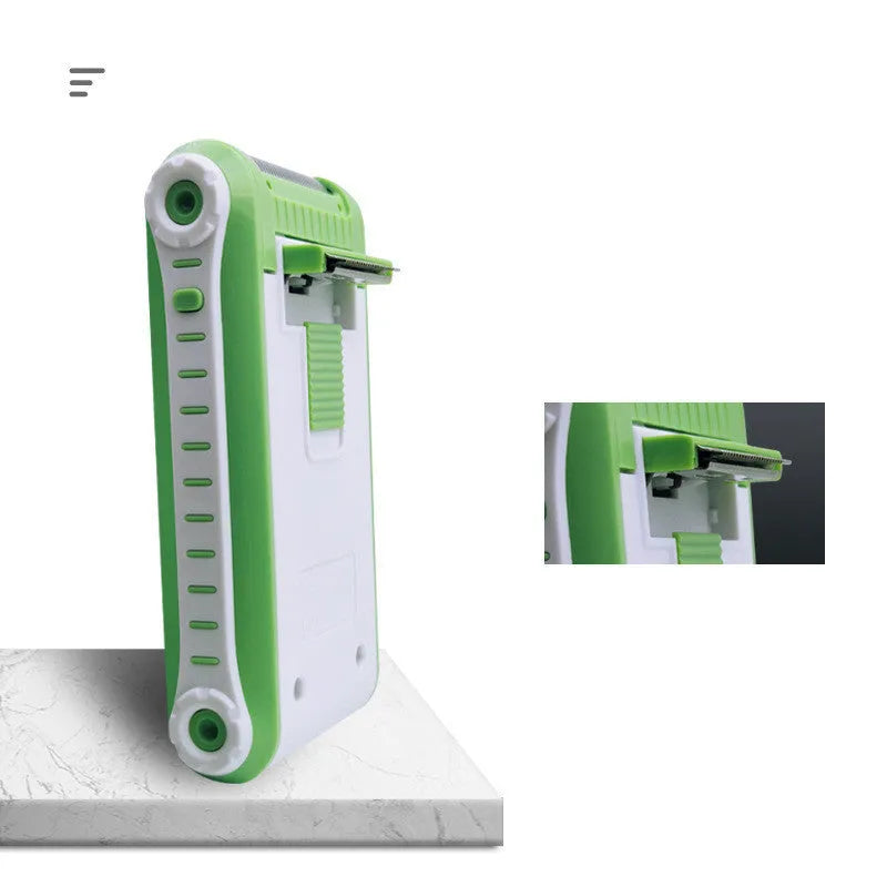 Reciprocating electric shaver with double-layer net head and ABS plastic shell
