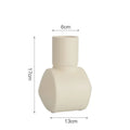 Nordic Morandi hammer ceramic vase with colour glaze in neutral beige brown purple tones