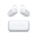 White soft silicone ear plugs for noise reduction with independent packaging