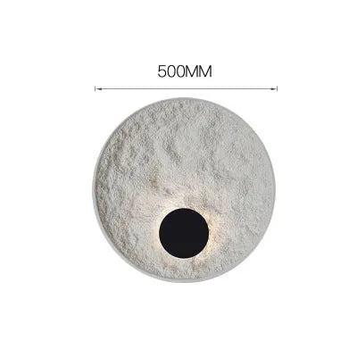 White iron wall lamp in modern simple design, 300mm or 500mm size options