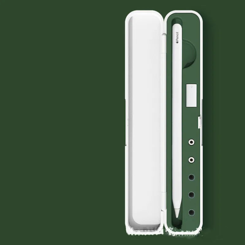 Apple Pencil storage case with hard cover in multiple colours containing stylus and accessories